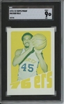 1972 Topps #40 Bob Rule 9 card progressive proof.